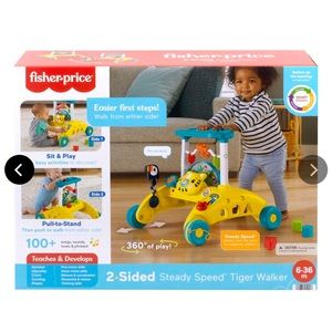 Fisher-Price 2-Sided Steady Speed Tiger Walker Electronic Learning Toy